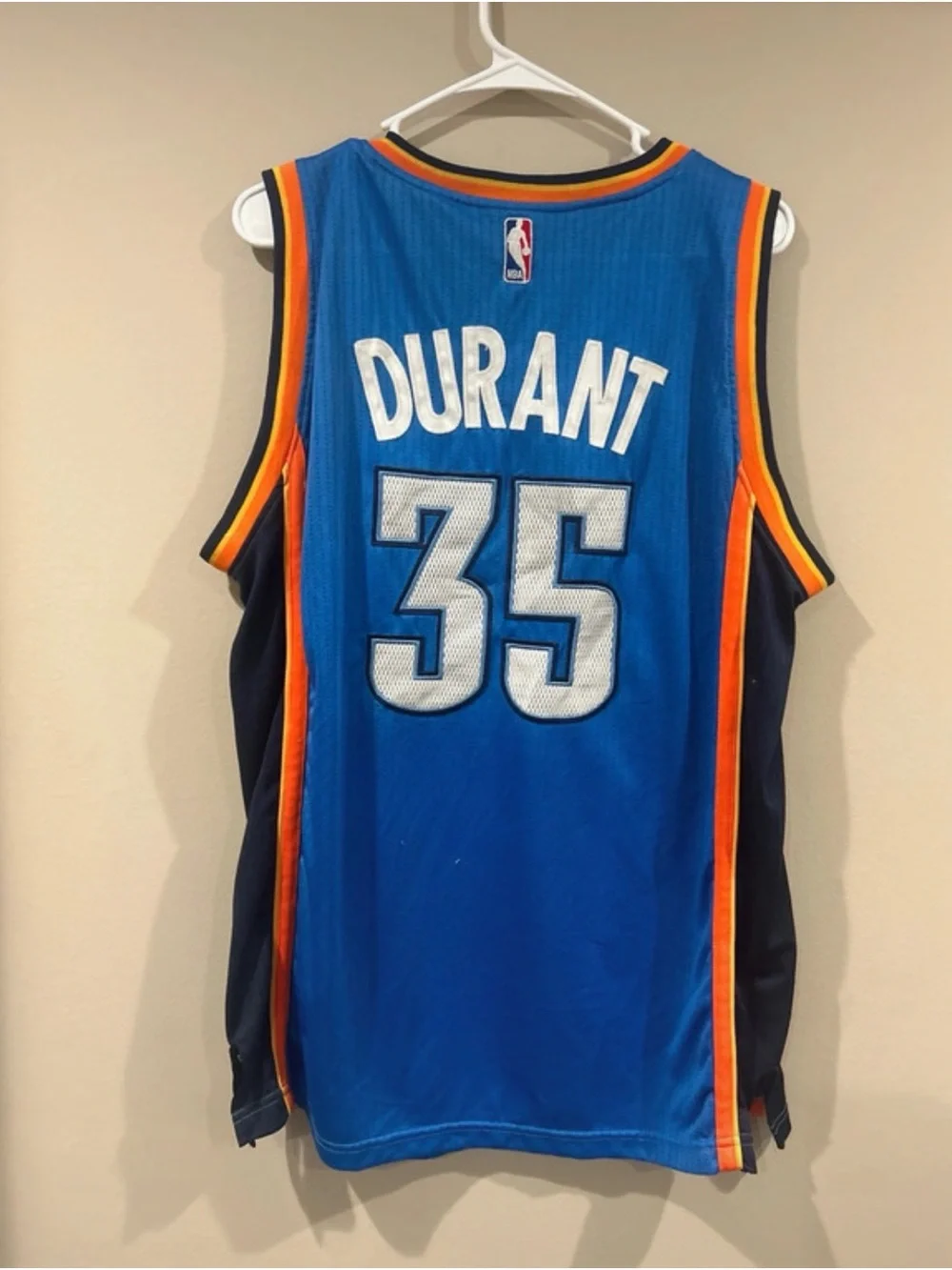 Kevin Durant Oklahoma City Thunder Adidas Jersey Blue #35 Adult Medium STITCHED